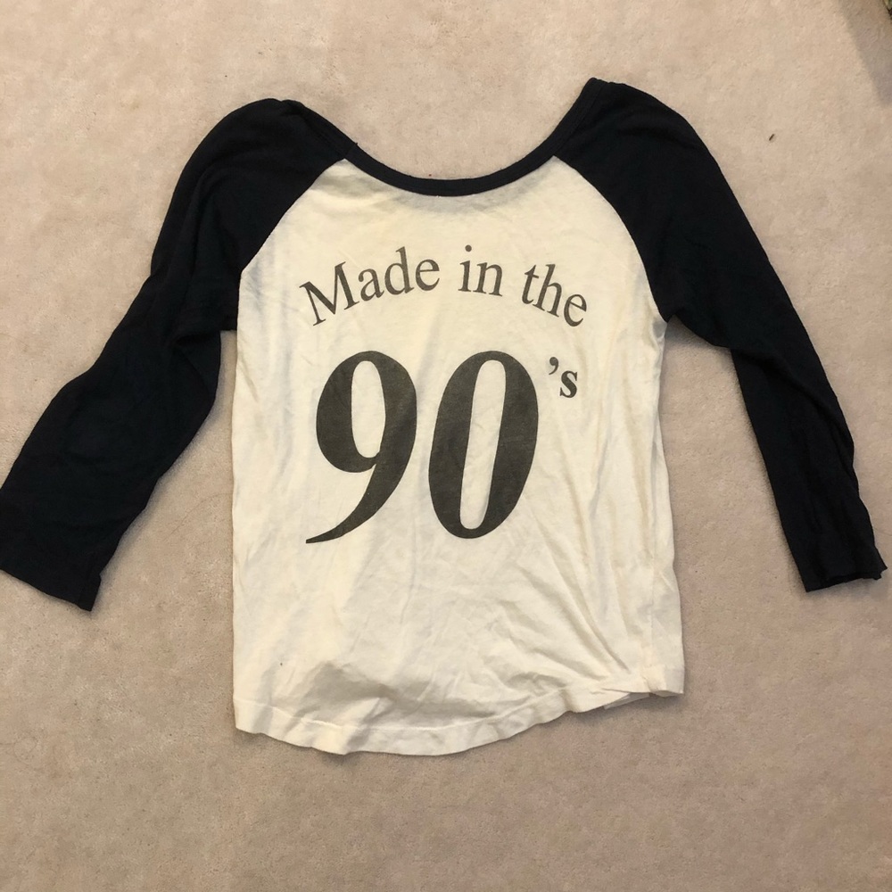 Brandy Melville Made in the 90s baseball tee